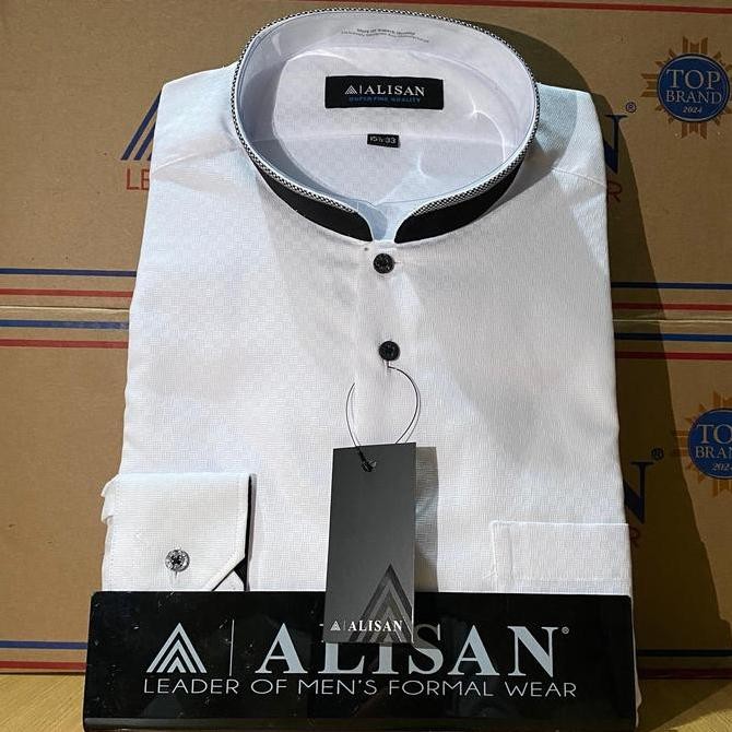 BARU Kemeja Alisan Koko Sanghai Lengan Panjang Pria