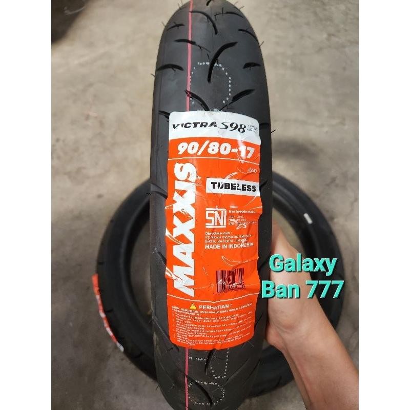 Ban Motor Maxxis 90/80-17 Victra Tubeless Ban Depan Vixion Terbaru Best Quality 100% Original