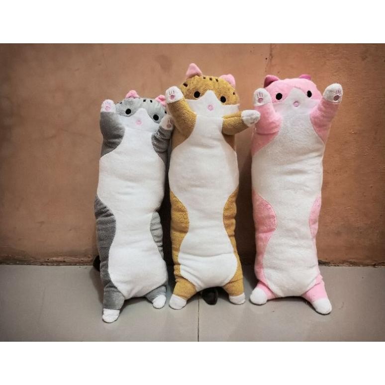 Guling Kucing Panjang/Bantal Guling Kucing/Boneka Kucing Murah Ready