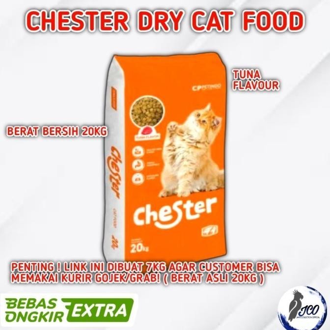 CHESTER 20KG MAKANAN KUCING CHESTER CAT FOOD 20KG