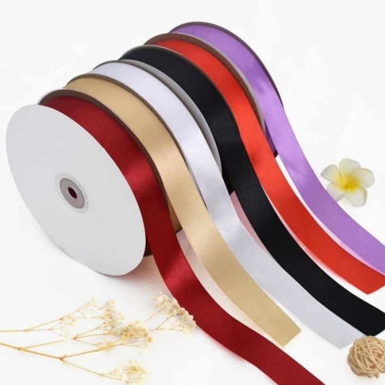 

Premium 100yard 3/4 Inch Pita Satin Buket Premium Pita Grossgrain Flower Bouquet Ribbon Roll High Quality