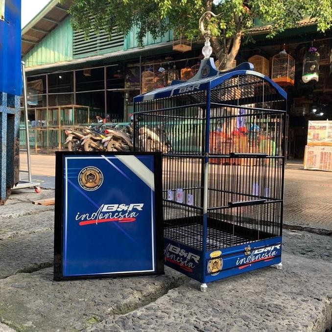 Sangkar Kandang Burung Kotak No 2 BNR Decal Terbaru Original Asli