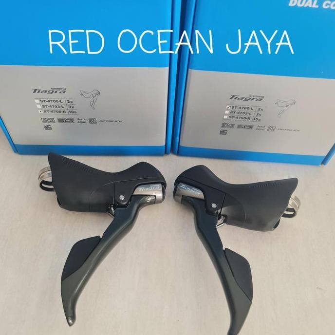 SHIMANO BRIFTER TIAGRA ST-4700 2 X 10 SPEED DROPBAR 2X10 SPEED 4700 ORIGINAL DAN TERPERCAYA