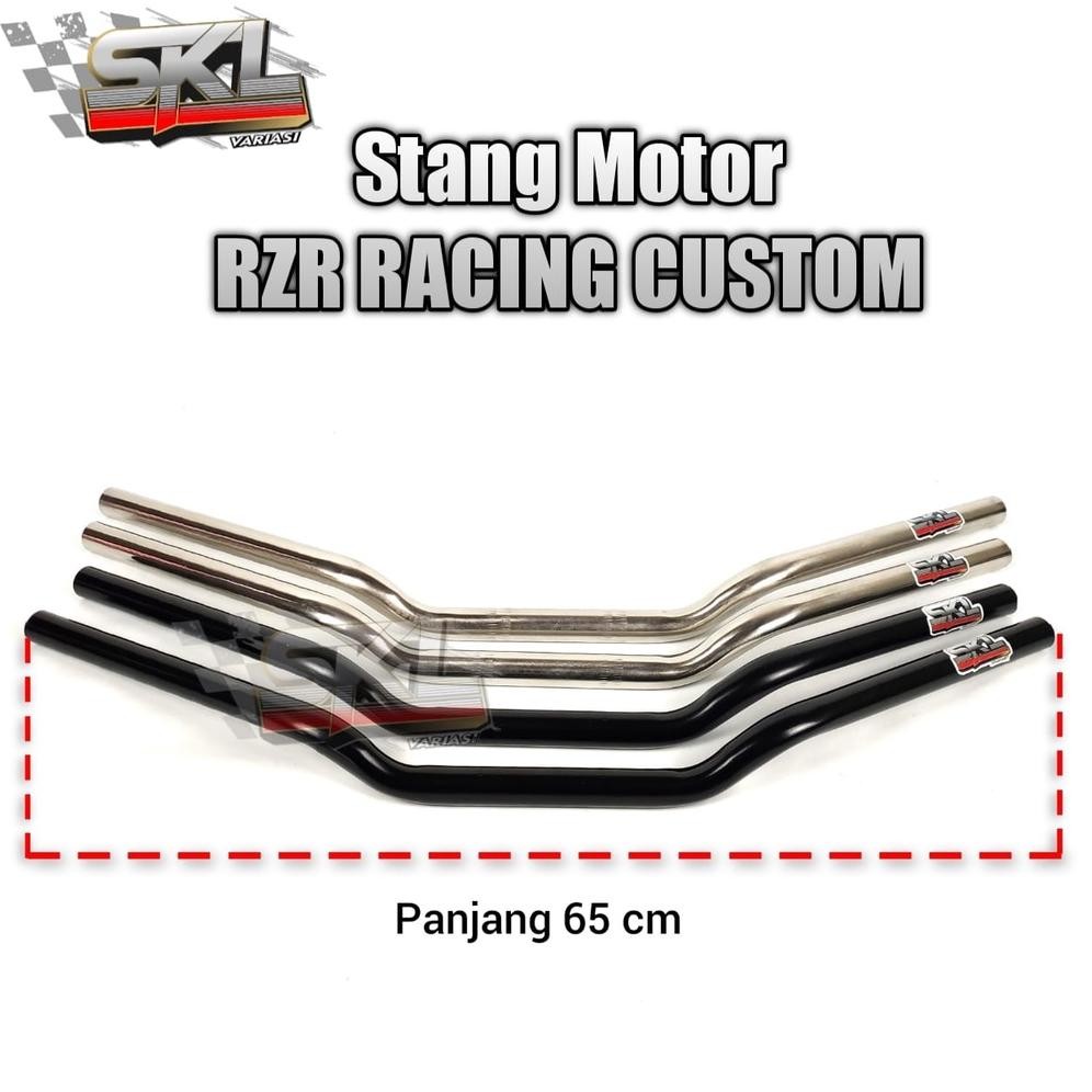 Stang Setang Stir Motor RZR Racing Custom Balap Road Race Universal Motor Kualitas Tebal 2mm Stang B