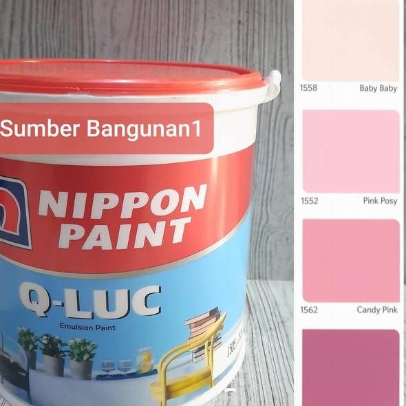 Cat Tembok Qluc Pink Nippon Paint 4.5Kg Dinding Interior Triplek