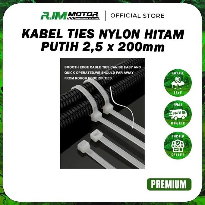 

Diskon [Termurah] Kabel Ties 2,5 X 150 Mm Isi 100 Pcs Nylon Cable Tie Kuat Serbaguna Universal Best Seller Berkualitas