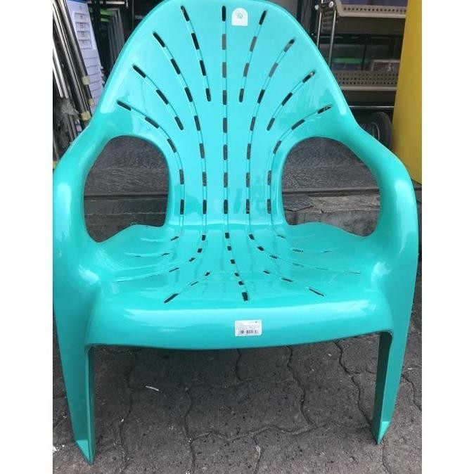 ATARI GREEN LEAF KURSI TERAS/SANTAI/MALAS PLASTIK KUAT TEBAL PENDEK