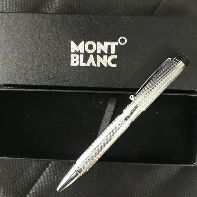 

Ballpoint Mewah Keren Pulpen Monblanc Silver Clip Exlusive Co