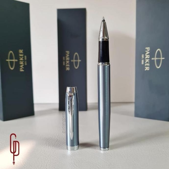 

Pulpen Parker Im Light Blue Chrome Trim Ct Roller Ball Rb Original Co