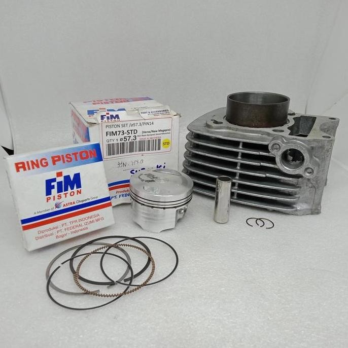 BLOK SEHER BORE UP FIM 73-STD PIN 14 DIAMETER 57.3 SUZUKI SMASH TITAN ORIGINAL DAN TERPERCAYA