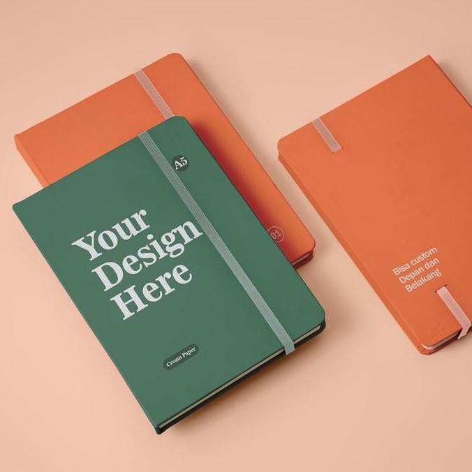 

New Product - Bukuqu Medium Notebook #Customdesign - Design Dari Kamu Cream Paper Kiarastoreku