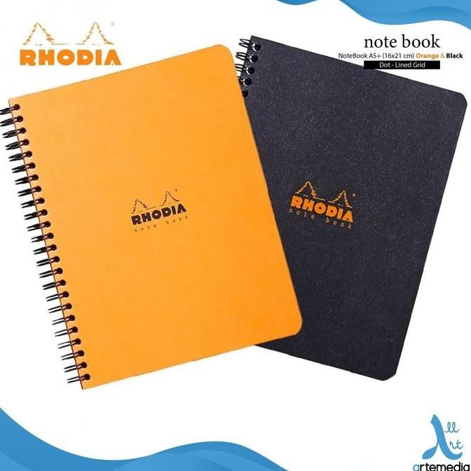 

New Product - Buku Catatan Rhodia A5 Plus Wirebound Coated Card Cover Notebook Kiarastoreku