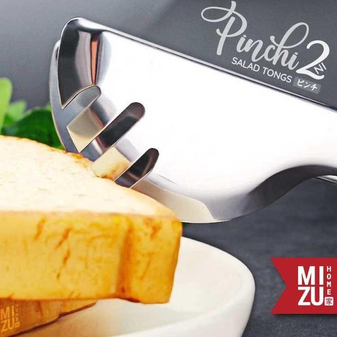 

Terlaris Mizu Pinchi-Ni Salad Tongs Stainless Capitan Makanan Stenlis Tebal