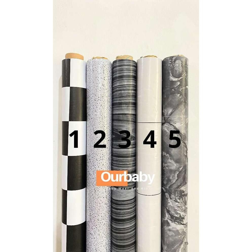 Berkualitas Karpet Vinyl Plastik Meteran Murah Seri Abu Hitam Putih Termurah Diskon