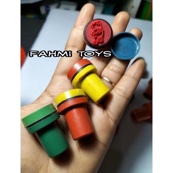 

HJK 100 pcs STAMPLE MAINAN / stempel / cap mainan