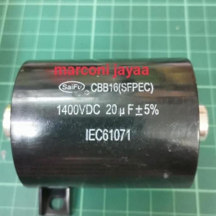 Kapasitor Cbb16 20Uf 1400Vdc Co