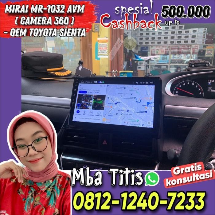 HOT SALE NEWMIRAI ANDROID MR-1032 AVM + 360- TOYOTA SIENTA