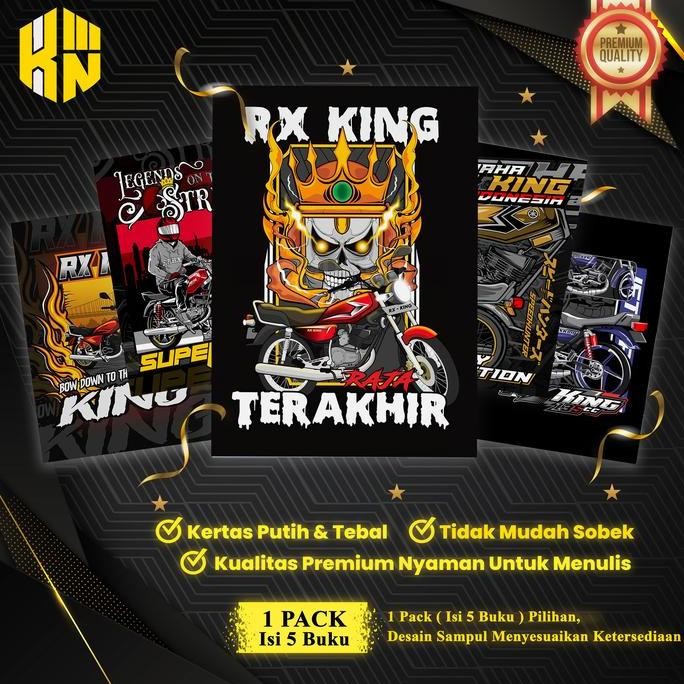 

Buku Tulis Sekolah Custom Rx King Bergaris 38 Lembar 1 Pak Isi 5 Buku/ Buku Tulis Anime/ Buku Aesthetic/ Buku Catatan Co