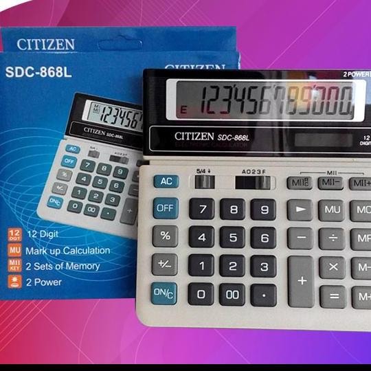 

New Product - Kalkulator Citizen Sdc 868 L Kalkulator 12 Digit Sudah Termasuk Batera Kiarastoreku