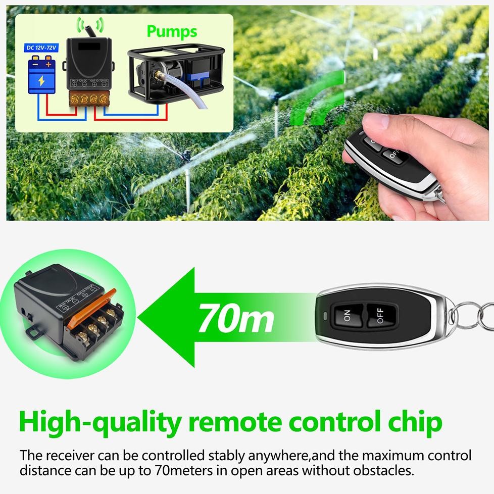 Relay Switch AC 220 DC 12V 1CH Remote Control Saklar on off /Sakelar Kontrol Jarak Jauh Nirkabel RF 