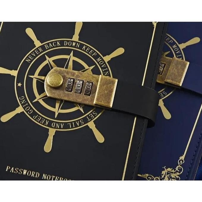 

Toddi Buku Jurnal Leather Vintage Pirate A5 200 Halaman Grid With Lock - Blue / Black Co