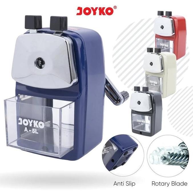 

Rautan Pensil Besar Meja Putar / Pencil Sharpener Stainless Joyko A-5L Co