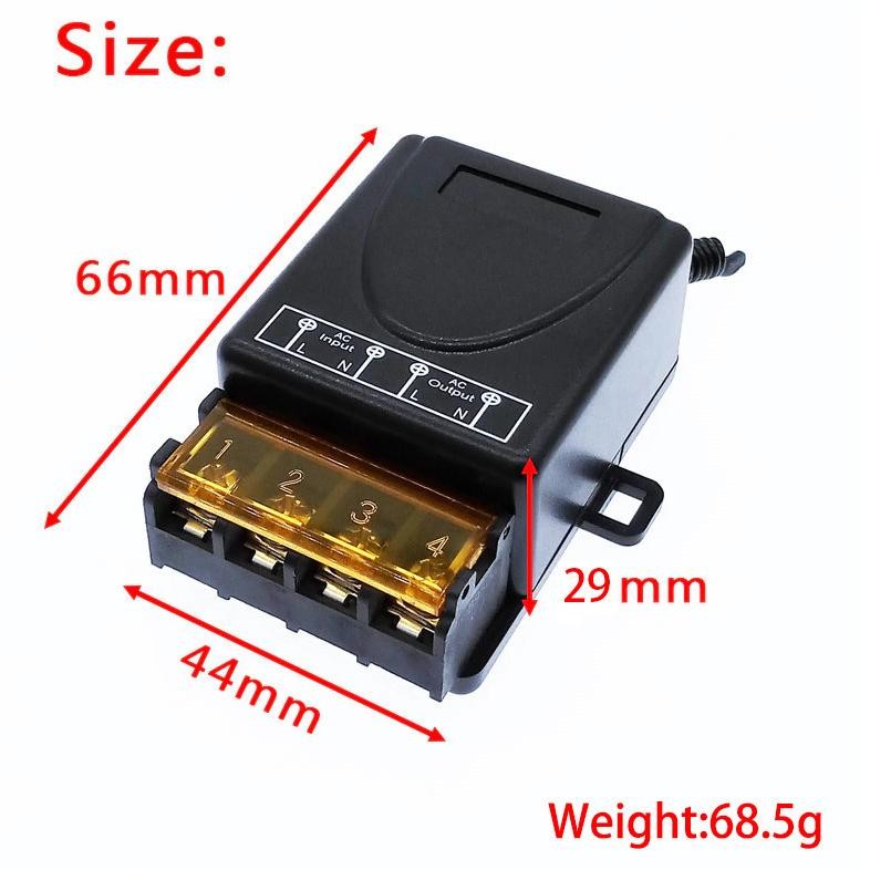 Relay Switch AC 220 DC 12V 1CH Remote Control Saklar ON /OFF