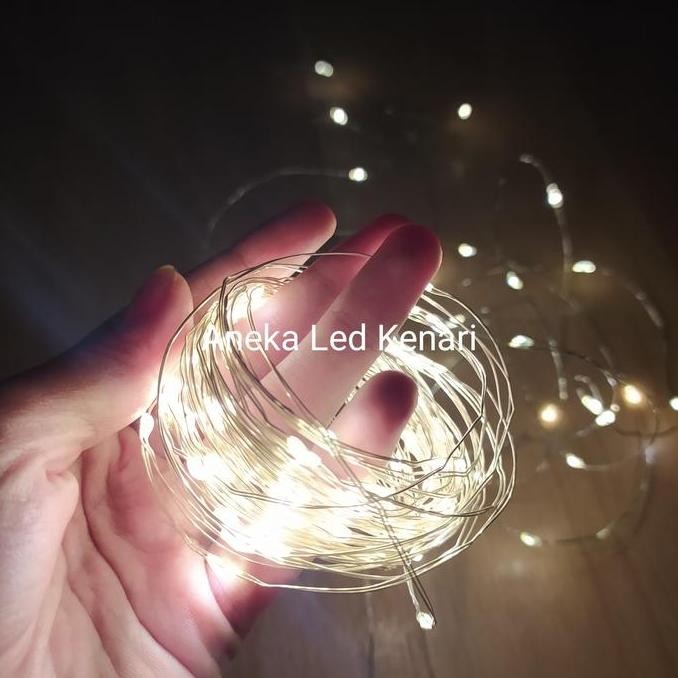 lampu hias led tumblr natal kawat 10m kedap kedip tinggal colok