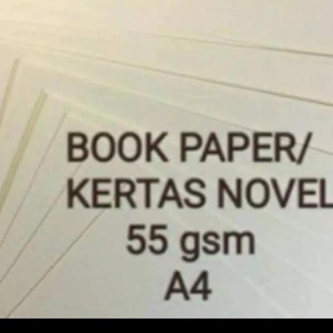

New Product - Kertas Book Paper /Kertas Novel 55 Gsm Ukuran A4 Isi 500 Lembar Kiarastoreku