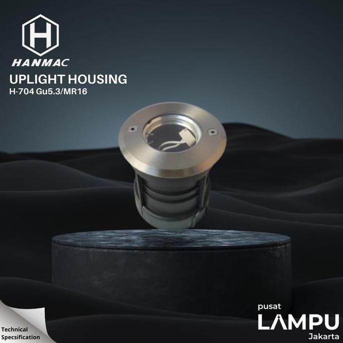 Hanmac H-704 kap Lampu Lantai/kolam Stainless 316 MR16