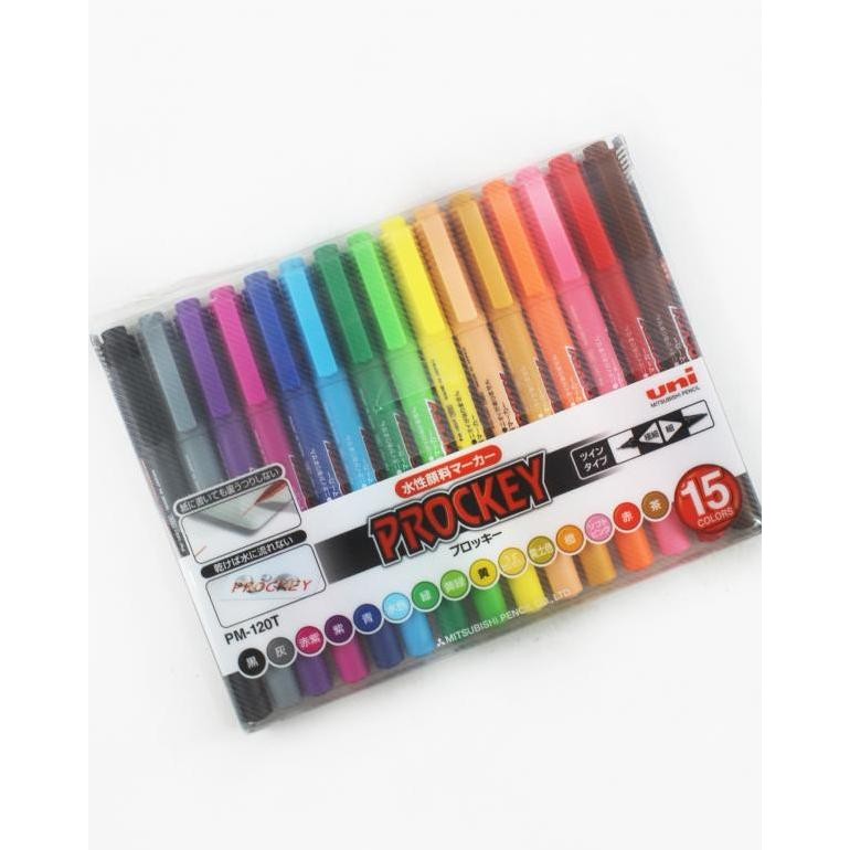 

Uni Prockey Ultra Fine Point And Fine Point Marker Paint 15 Color Co