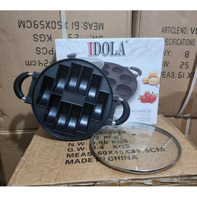 Cetakan Kue Pukis / Kue Pancong 10 lubang Teflon