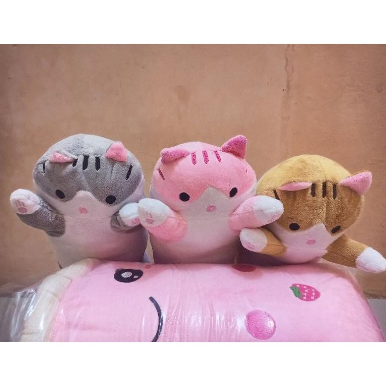 Guling Kucing Panjang/Bantal Guling Kucing/Boneka Kucing Murah Ready