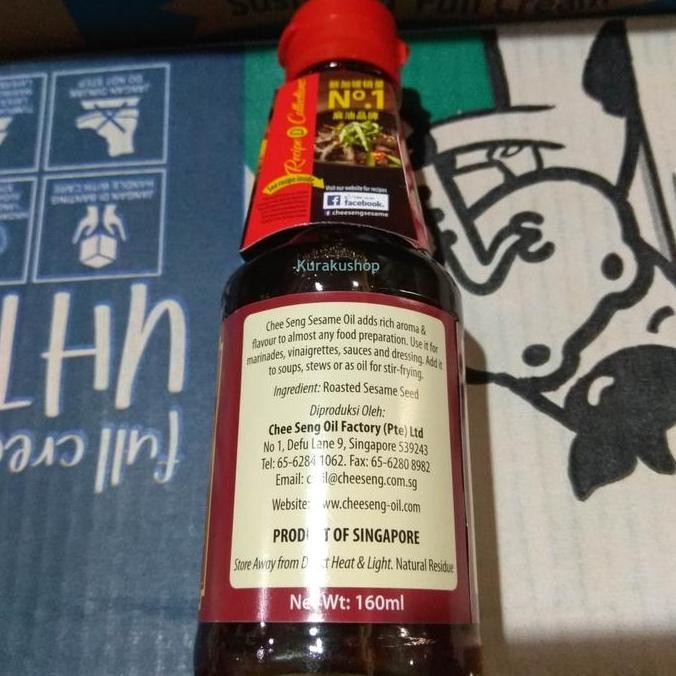 

Sale Sesame Oil Minyak Wijen Chee Seng 160 Ml