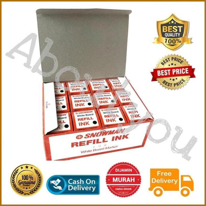 

1 Box Isi 12 Botol Refill Tinta Spidol Whiteboard Hitam Isi Ulang Tinta Spidol Papan Tulis Bisa Hapus Stationery Co