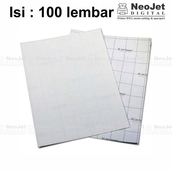 

Transfer Paper Kertas Transfer 3G Opaque A4 Isi 100 Lembar + Bonus Co