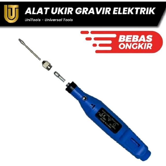 Mini Bor Pena Alat Ukir Gravir Kaca Keramik Kayu Logam Co