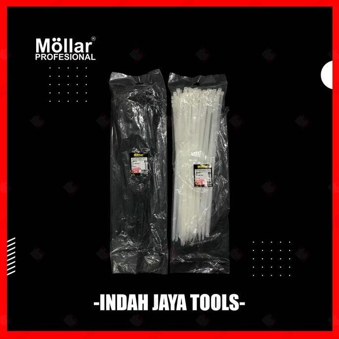 

Mollar Cable Ties 7.6 X 500 Mm Hitam Putih Kabel Tie 50 Cm Pengikat Strap Nylon Co