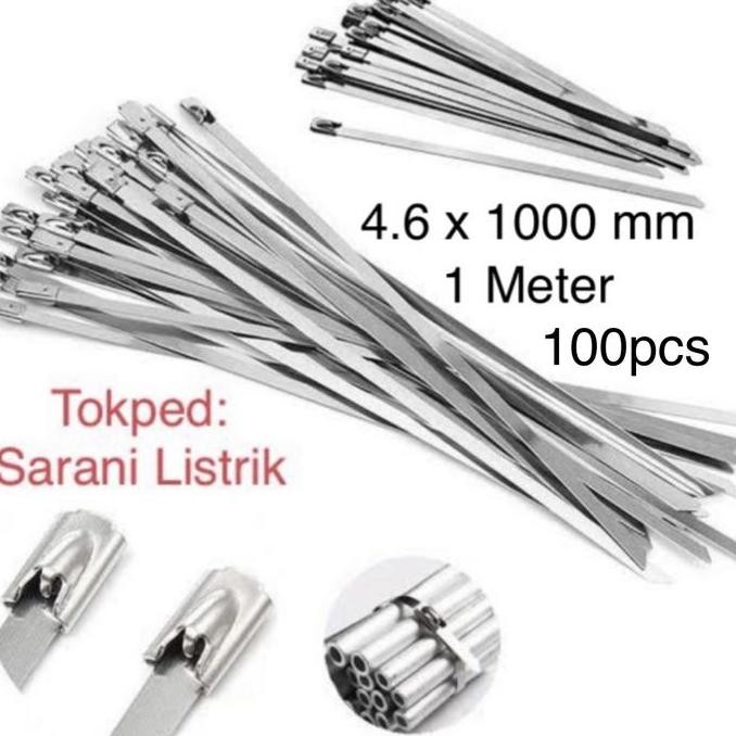 

Cable Ties - Kabel Tis Stainless 4.6 X 1000 Mm 100 Cm - 100Pcs Co