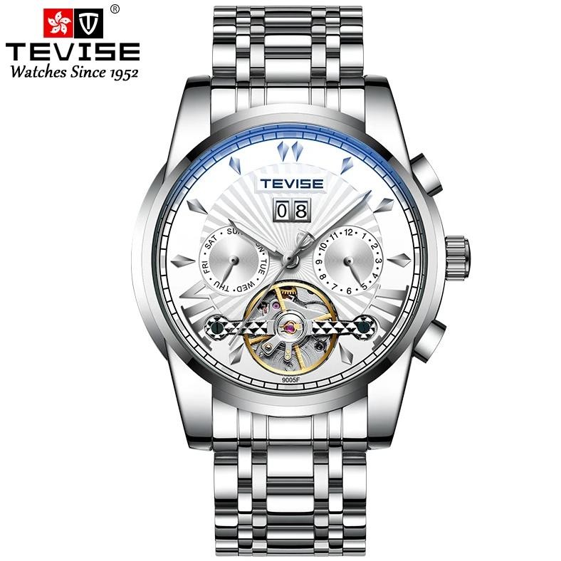 TEVISE Fashion Fashion MEN'S Watch Automatic Mechanical Watch Luminous Watch Waterproof Hot Fashion 