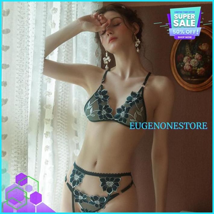 LINGERIE BRA TRANSPARAN SEXY LINGERIE BIG SIZE MALAM BIKINI SET B KUALITAS PRODUK TERBAIK