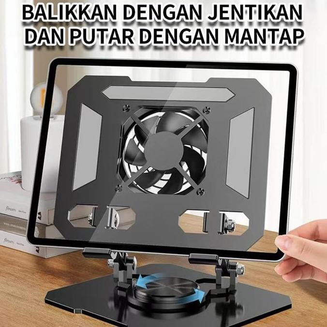 Notebook Disipasi Panas Berdiri Rotary Komputer Berdiri Mengangkat Disipasi Panas Berdiri Tablet Des