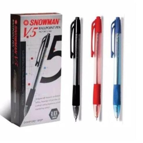 

HOT SALE! (12pc) PULPEN / PEN SNOWMAN V5 / BALLPOINT SNOWMAN 0.7mm