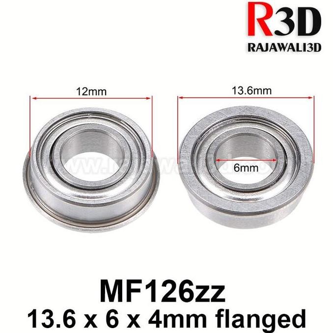 Up Ball Bearing Mf126Zz 126Zz Miniature 6X13.6X4Mm Terlaris