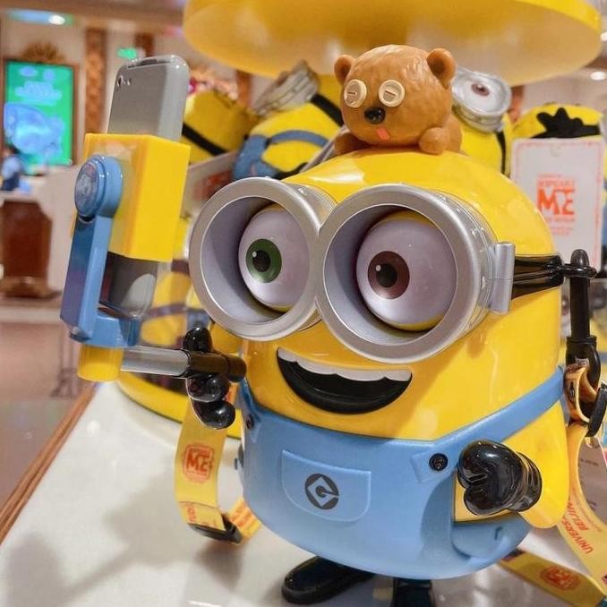 

Tempat Taruh Popcorn Bucket Minion And Bear Selfie Universal Studio Co