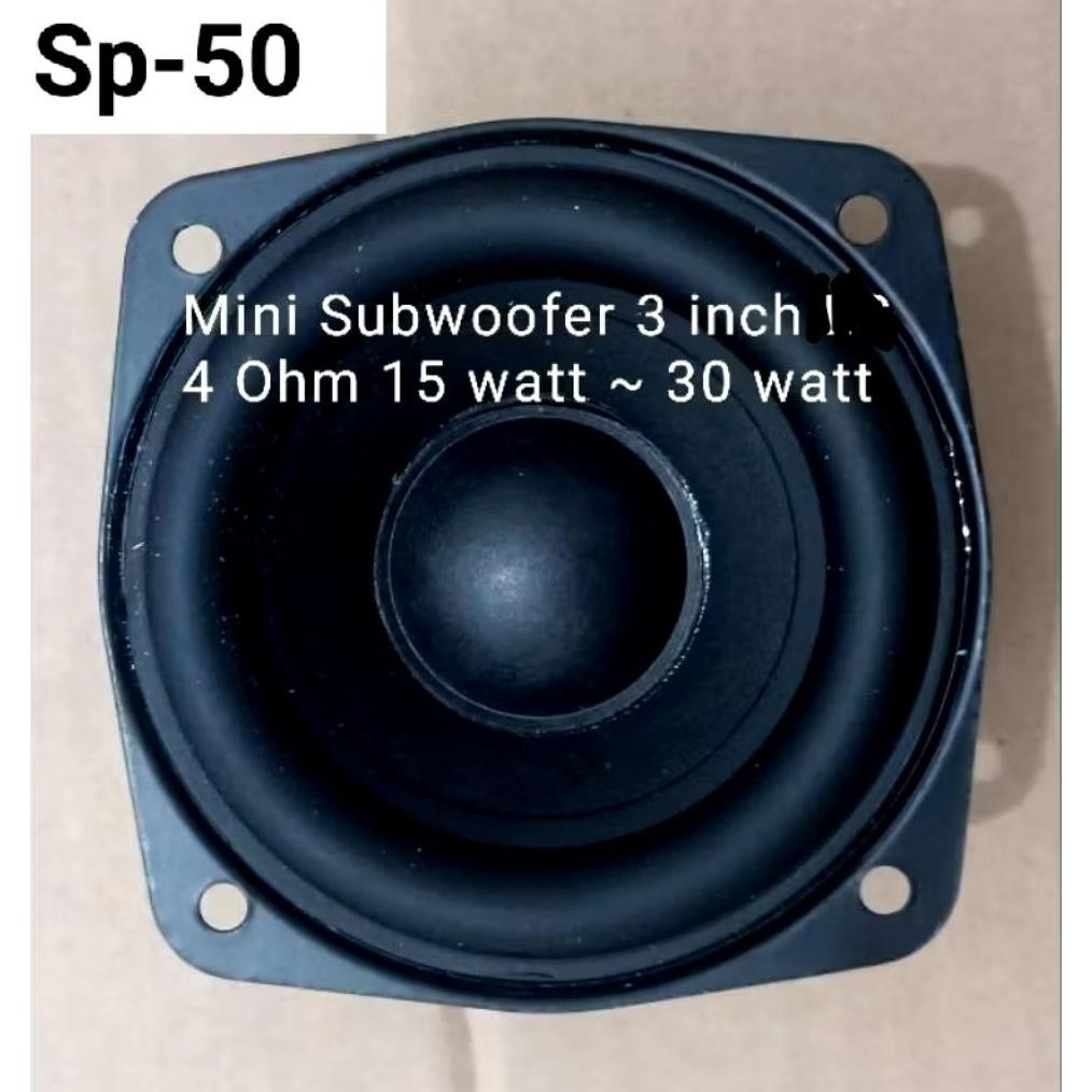 Speaker subwoofer 3 inch  4 Ohm 15watt ~ 30watt