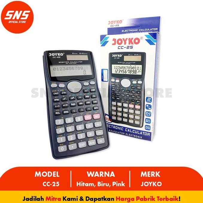 

Calculator Kalkulator Joyko Cc-25 Scientific 401 Functions Sns Official Store Co