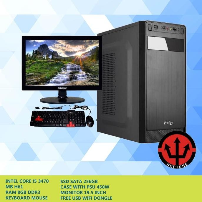 Rakitan Pc Komputer Core I5 Ssd Lengkap Bisa Custom New Stok