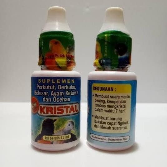 KRISTAL DR.EDHI VITAMIN BURUNG KRISTAL DR EDI MENINGKATKAN SUARA GACOR