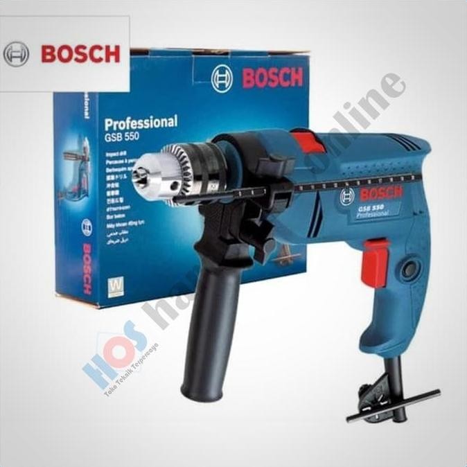 `````````] Mesin bor tangan listrik Bosch GSB 550 13mm untuk beton besi dan kayu